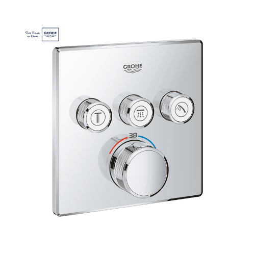 ТЕРМОСТАТ ДЛЯ ВСТРАИВАЕМОГО МОНТАЖА НА 3 ВЫХОДА Grohtherm от GROHE