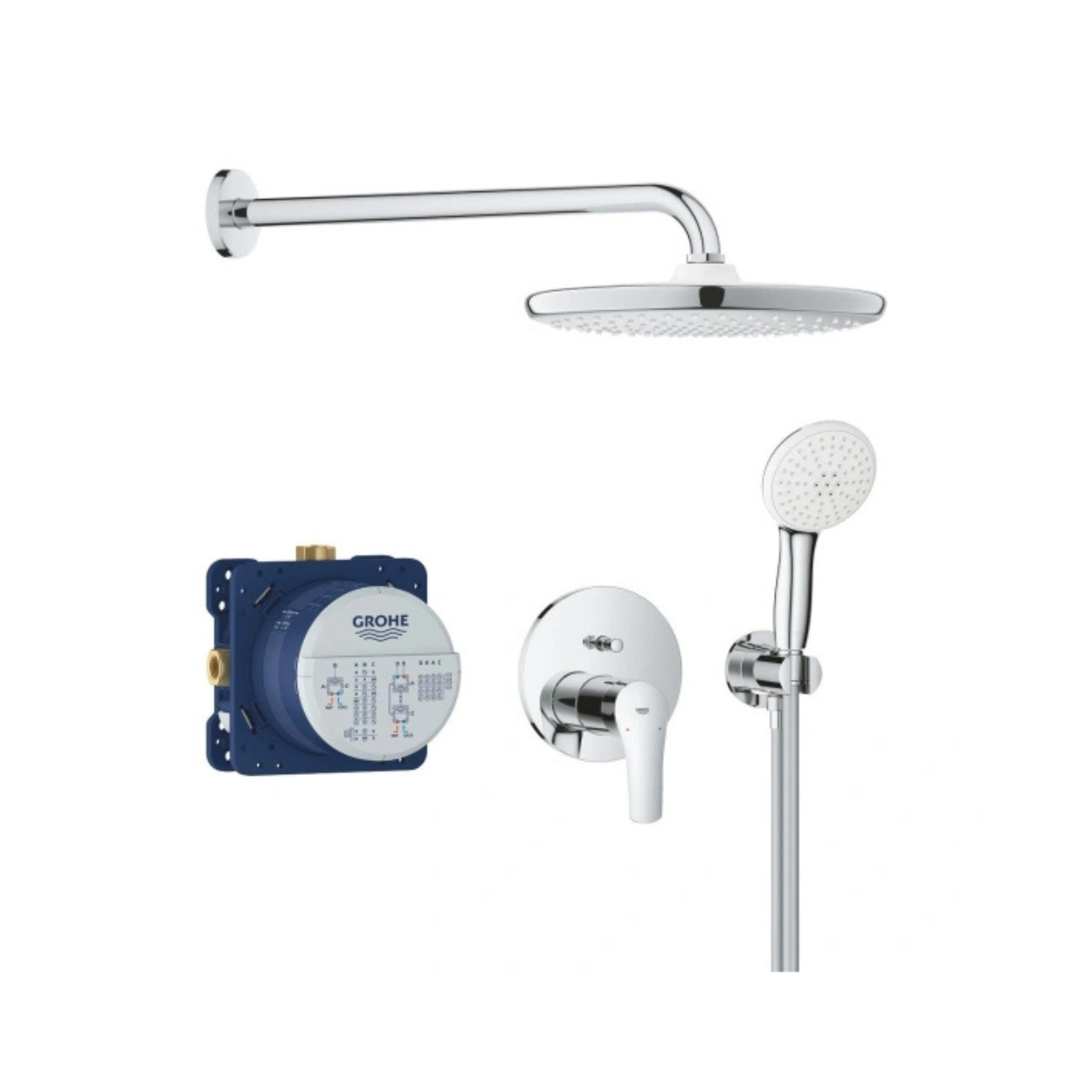 Душевая система GROHE Eurosmart со смесителем для душа, хром (25288000)