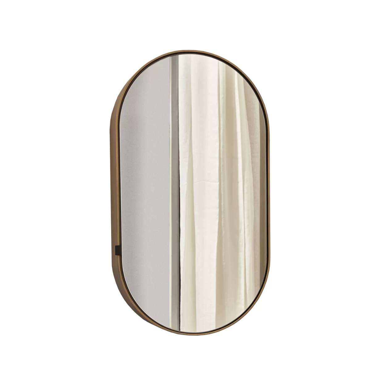 Зеркальный шкаф Catino Oval Box Brushed Bronze от Cielo