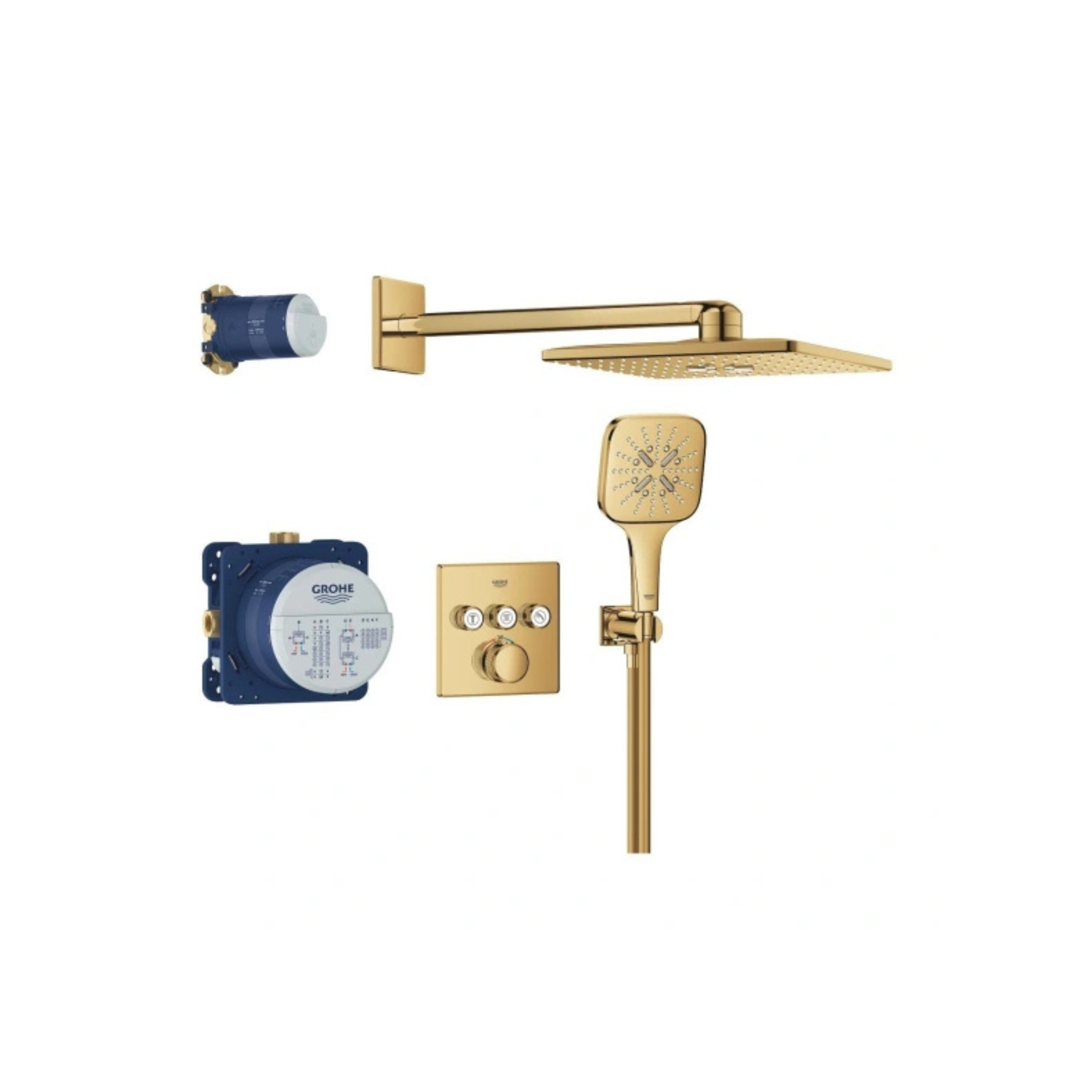 Душевая система Grohtherm SmartControl холодный рассвет глянец 34864GL0 от GROHE