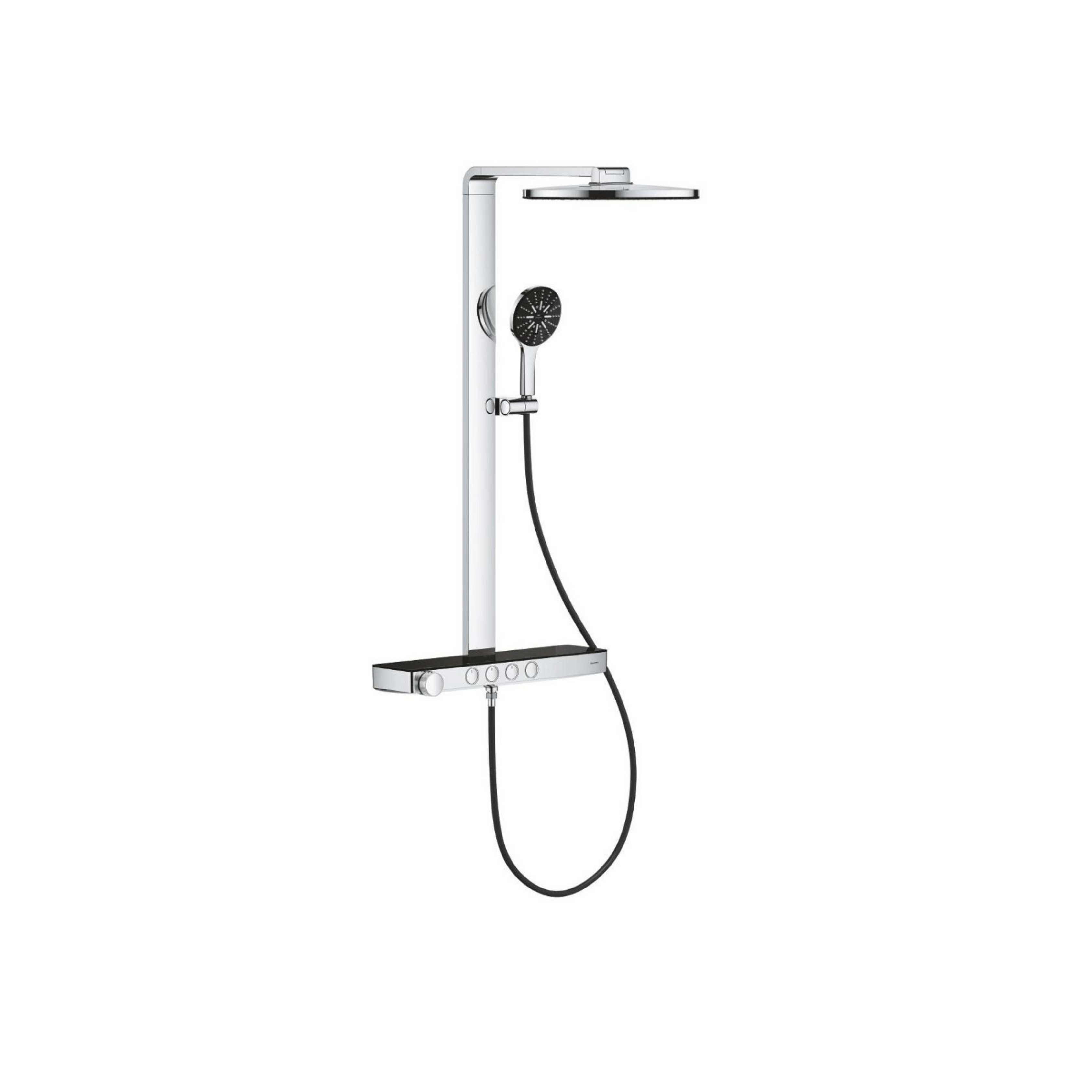 Душевая система Rainshower Aqua Pure хром/черный 101680KI00 от GROHE