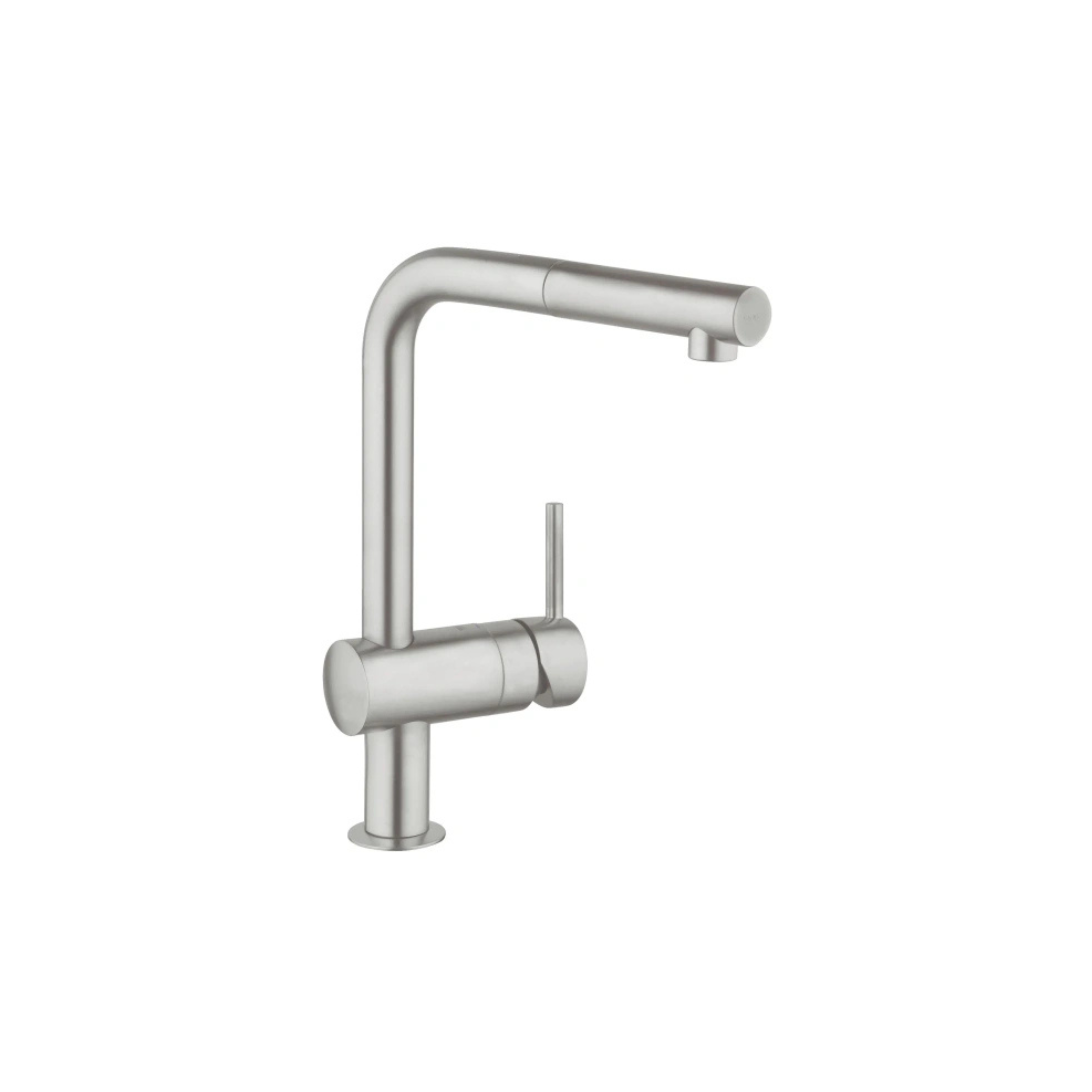 Смеситель для кухни GROHE Minta с вытяжным L-изливом суперсталь 32168DC0