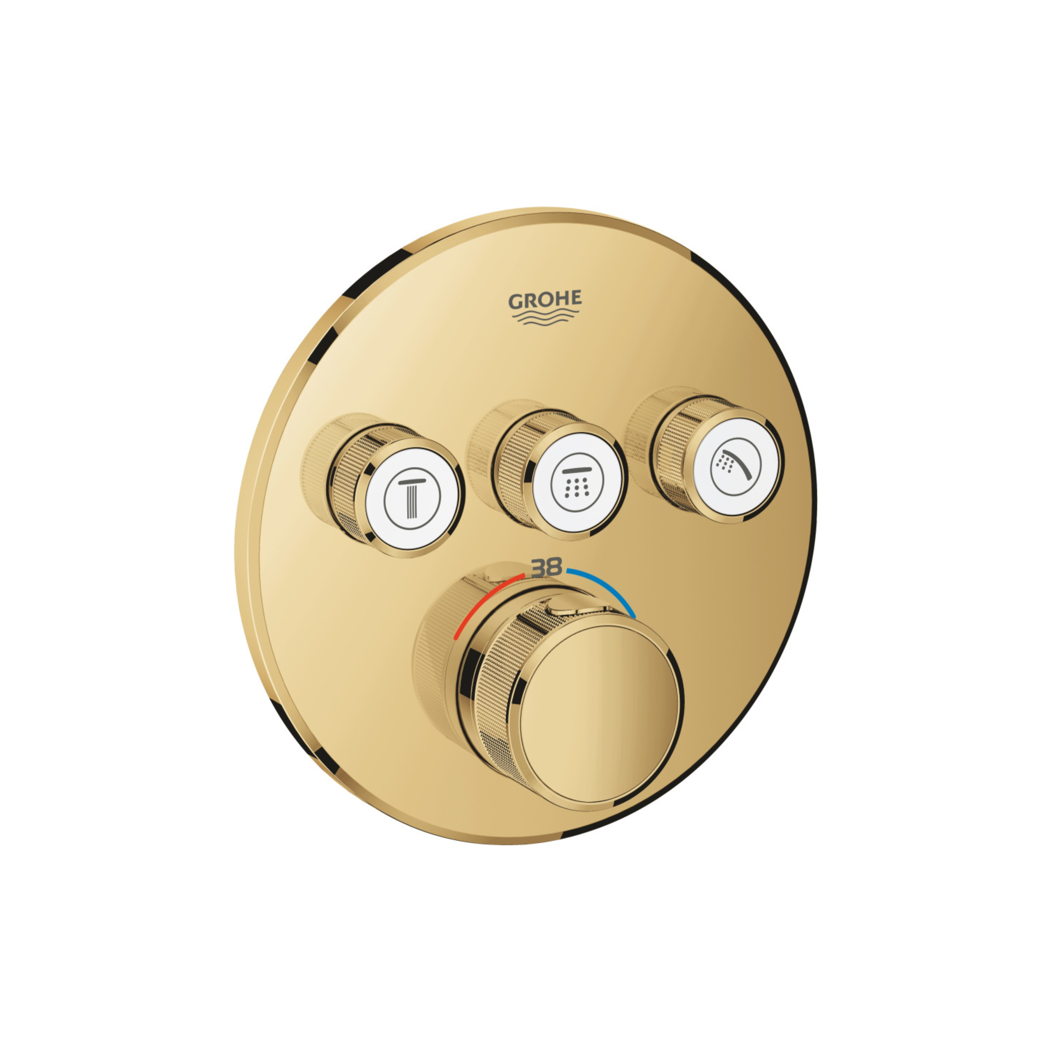 Термостат GROHE SmartControl на 3 выхода холодный рассвет