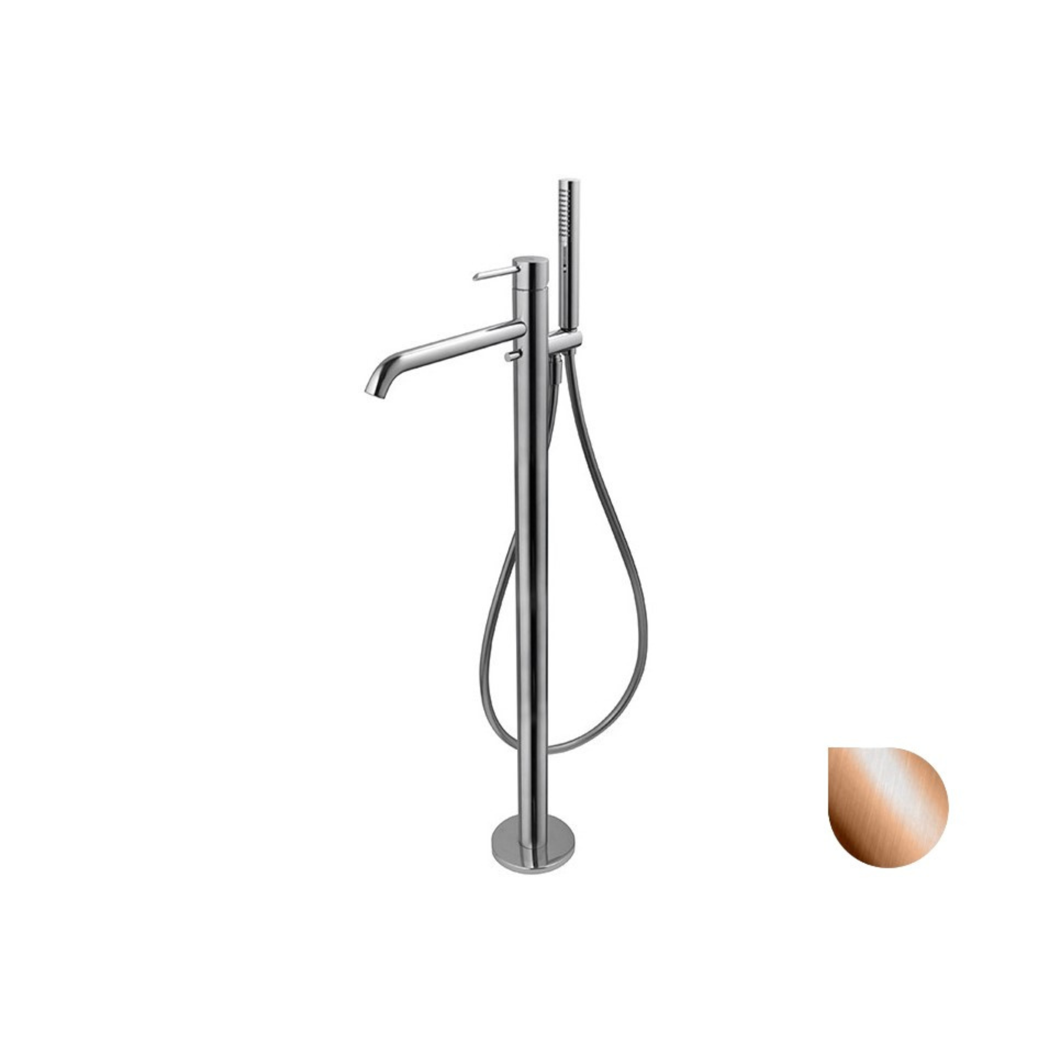 Напольный смеситель NOKEN Round, brushed copper