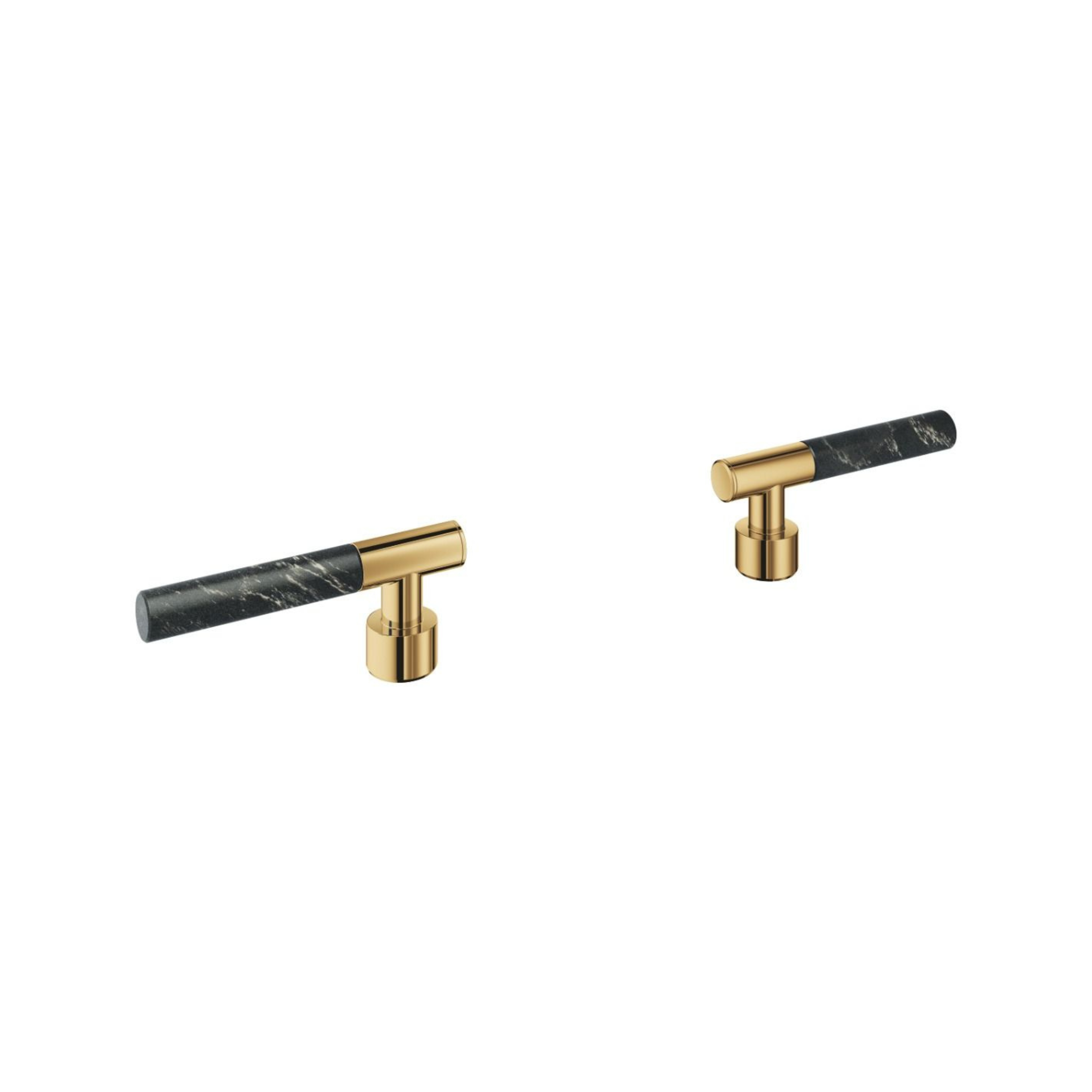 GROHE Atrio Private Collection Рукоятки для смесителя из черного кварцевого камня vanilla noir/холодный рассвет глянец 48459GL0
