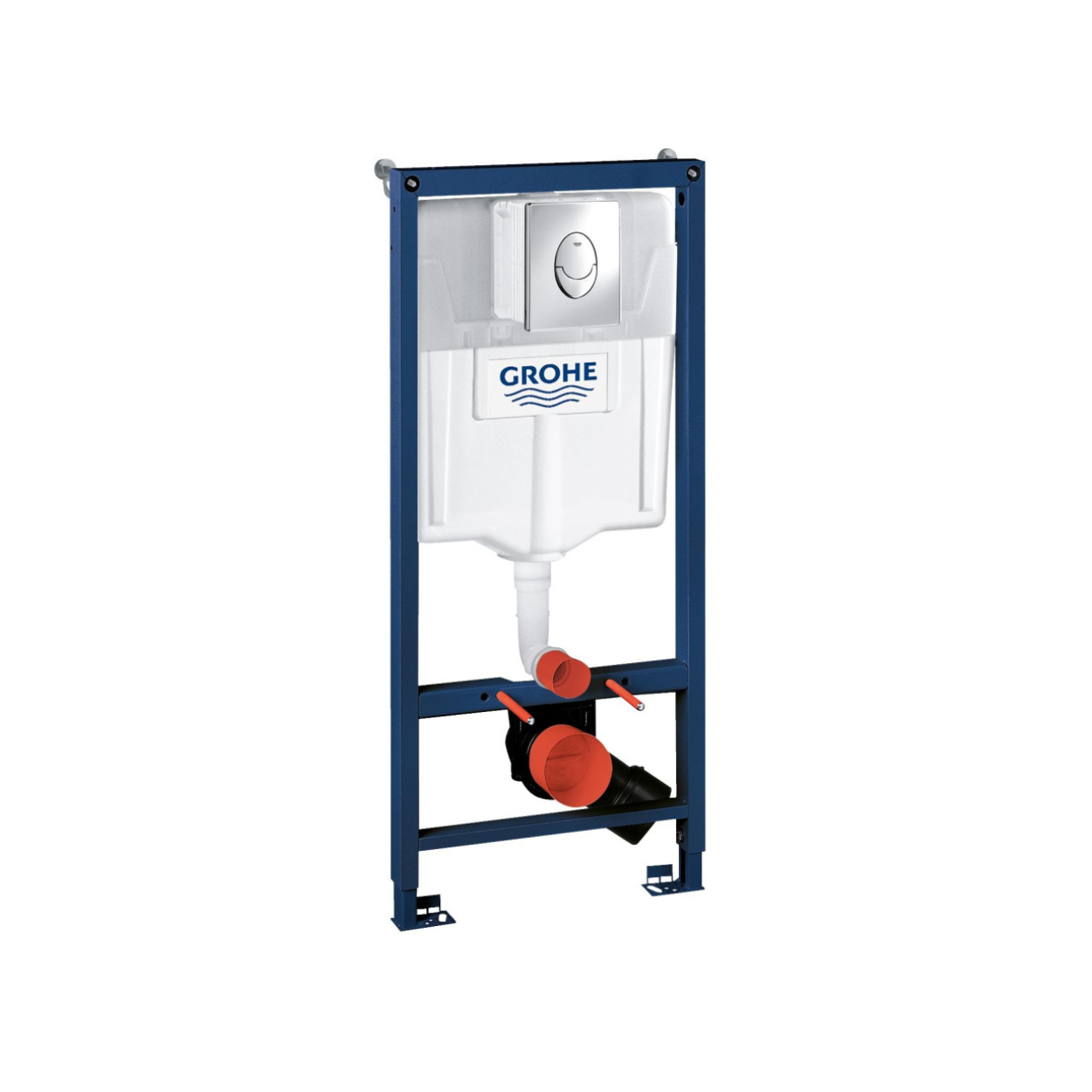 Комплект инсталляции для унитаза GROHE Rapid SL 3 в 1 с панелью смыва Skate Air хром 38721001