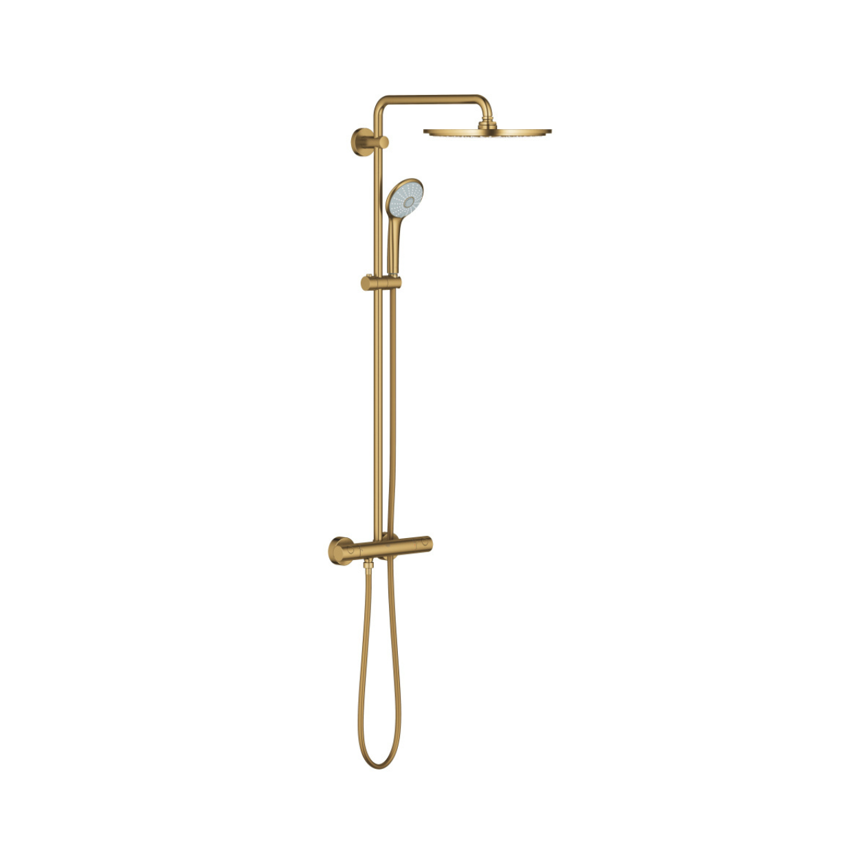 Душевая система GROHE Euphoria System 310 с термостатом холодный рассвет матовый 26075GN0