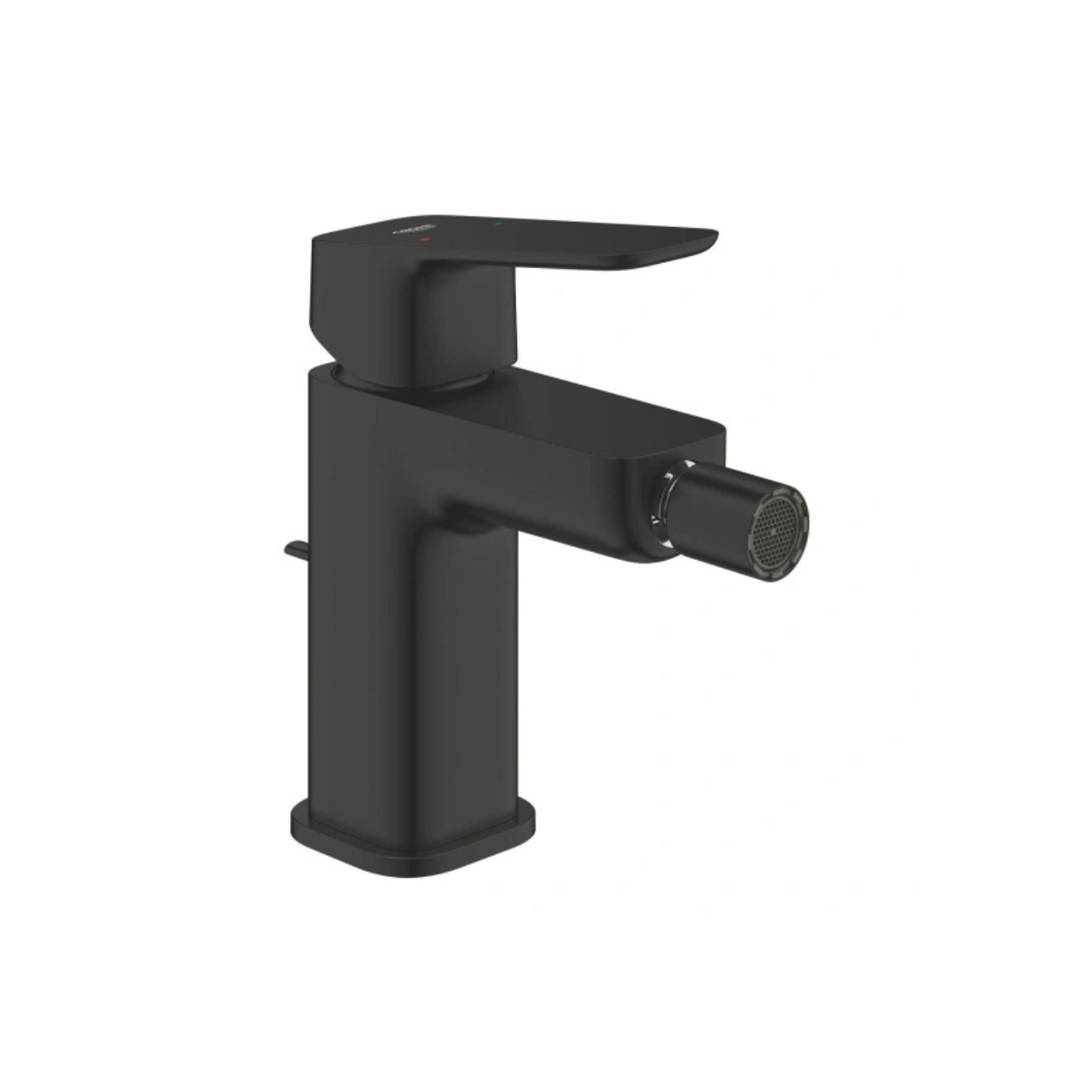 Смеситель для биде GROHE Cubeo с донным клапаном S-size матовый чёрный 1018102430