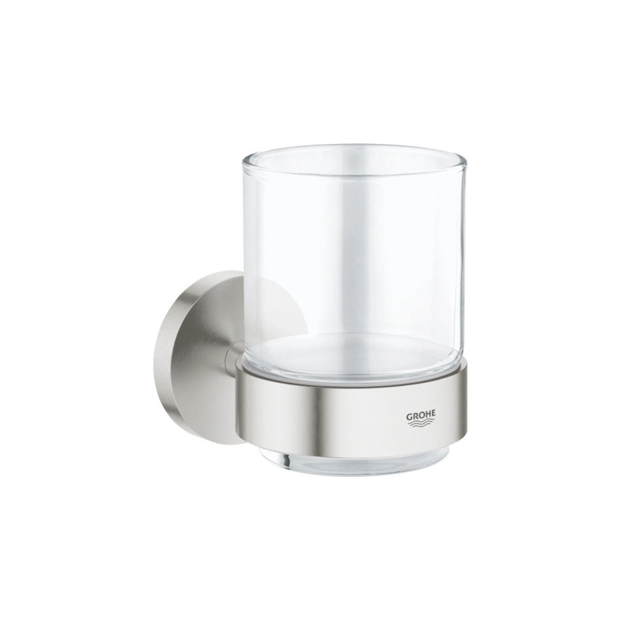 Стакан с держателем GROHE Essentials суперсталь 40447DC1