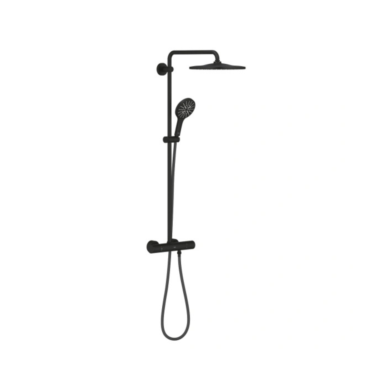 Душевая система GROHE Rainshower SmartActive 310 с термостатом, фантомный черный 22119KF0