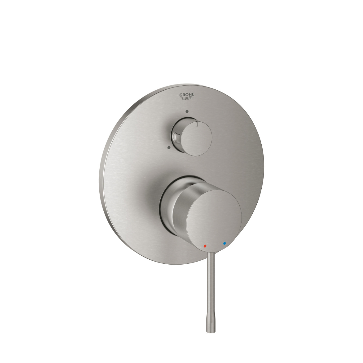 Внешняя часть смесителя для ванны GROHE Essence с переключателем на 3 положения суперсталь 24092DC1