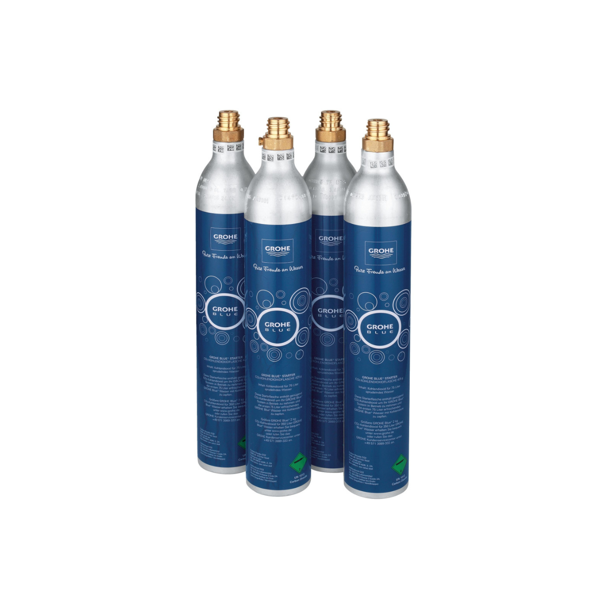 Комплект баллонов с углекислым газом CO2 GROHE Blue 425 г (4 штуки) 40422000