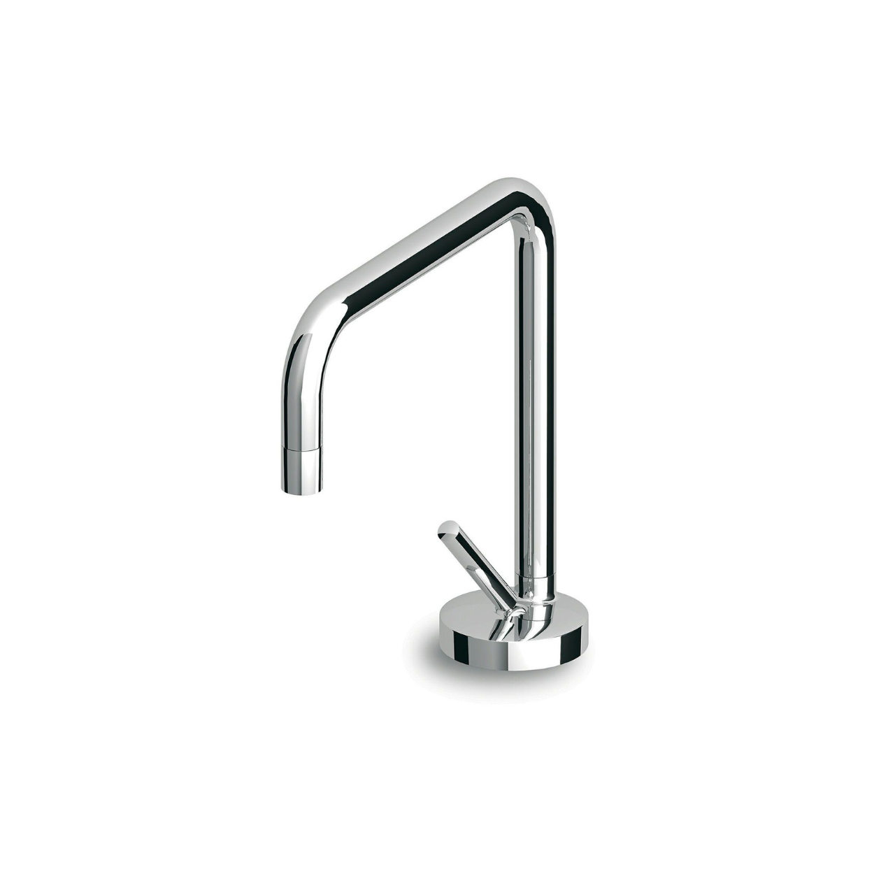 Смеситель для кухни Zucchetti Kitchen с поворотным изливом матовый черный ZP1265.N1