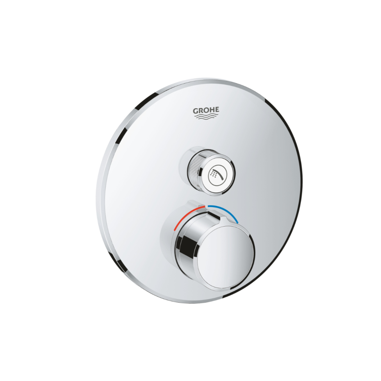 Внешняя панель смесителя для душа GROHE SmartControl на 1 потребителя круглая хром 29144000