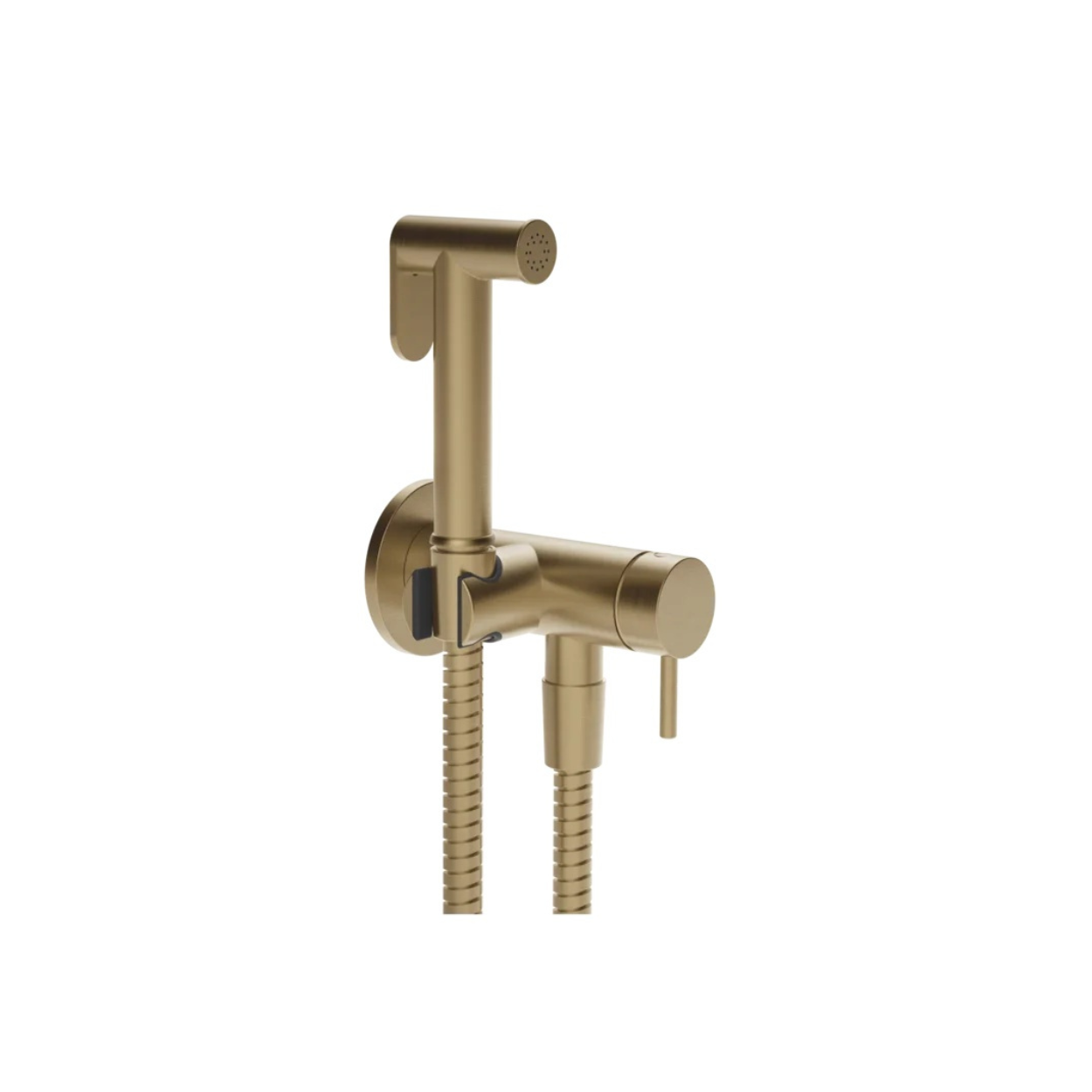 Гигиенический душ со смесителем Gessi Tondo 45130 726 Warm Bronze Brushed PVD с выводом воды и держателем