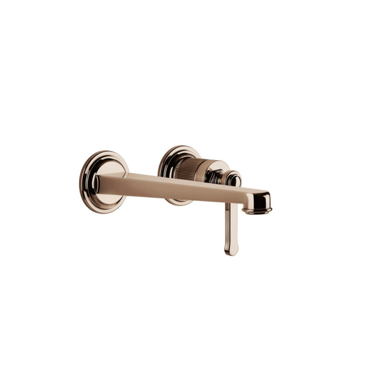 Смеситель для раковины Gessi Venti20 65089 030 Copper PVD с изливом средней длины без донного клапана