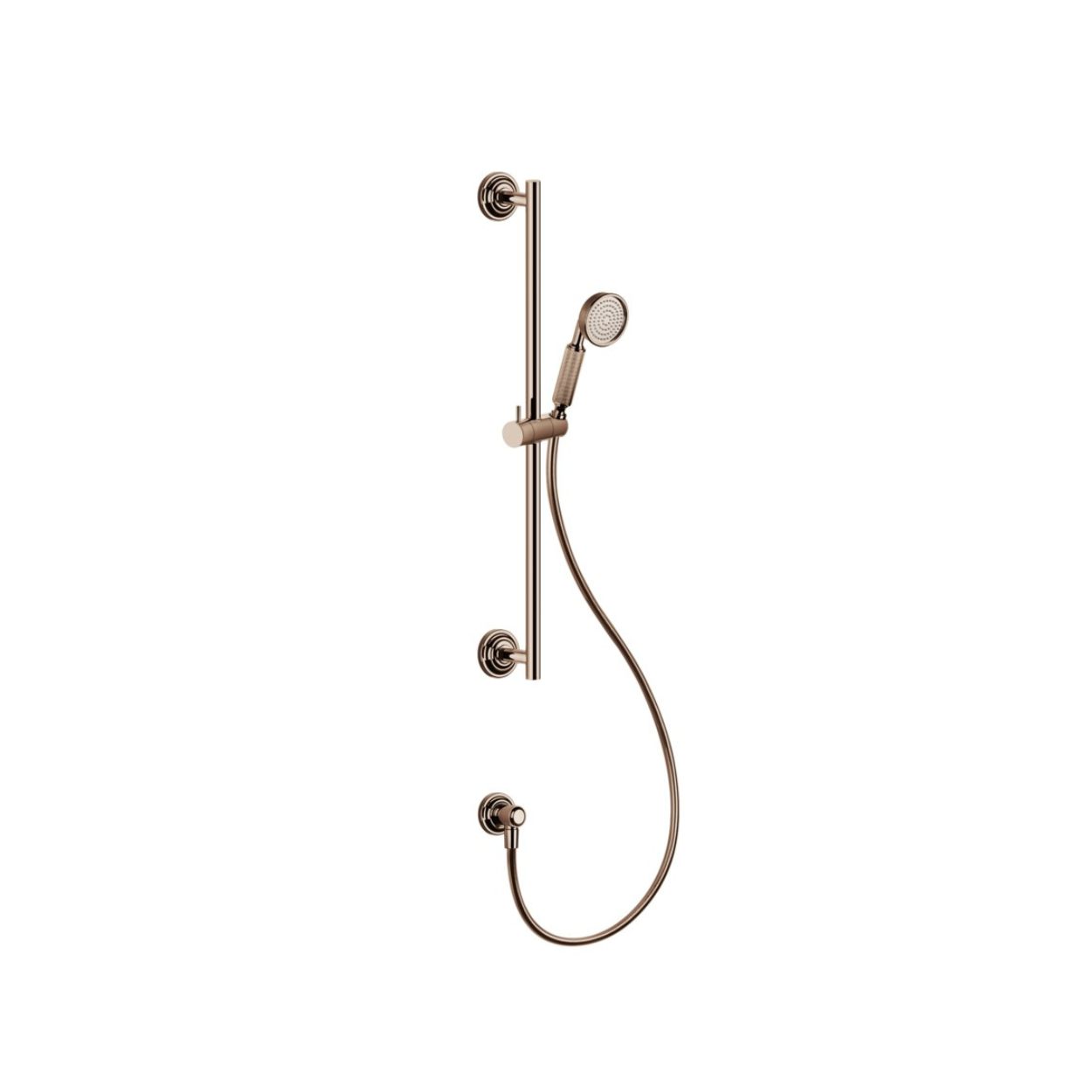 Душевой гарнитур Gessi Venti20 65141 030 Copper PVD с ручным душем, штангой, шлангом и выводом воды