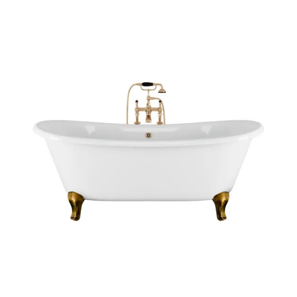 Ванна чугунная Devon&Devon Admiral 182х81 см с латунными ножками 2MRADMIRALPDOTDD