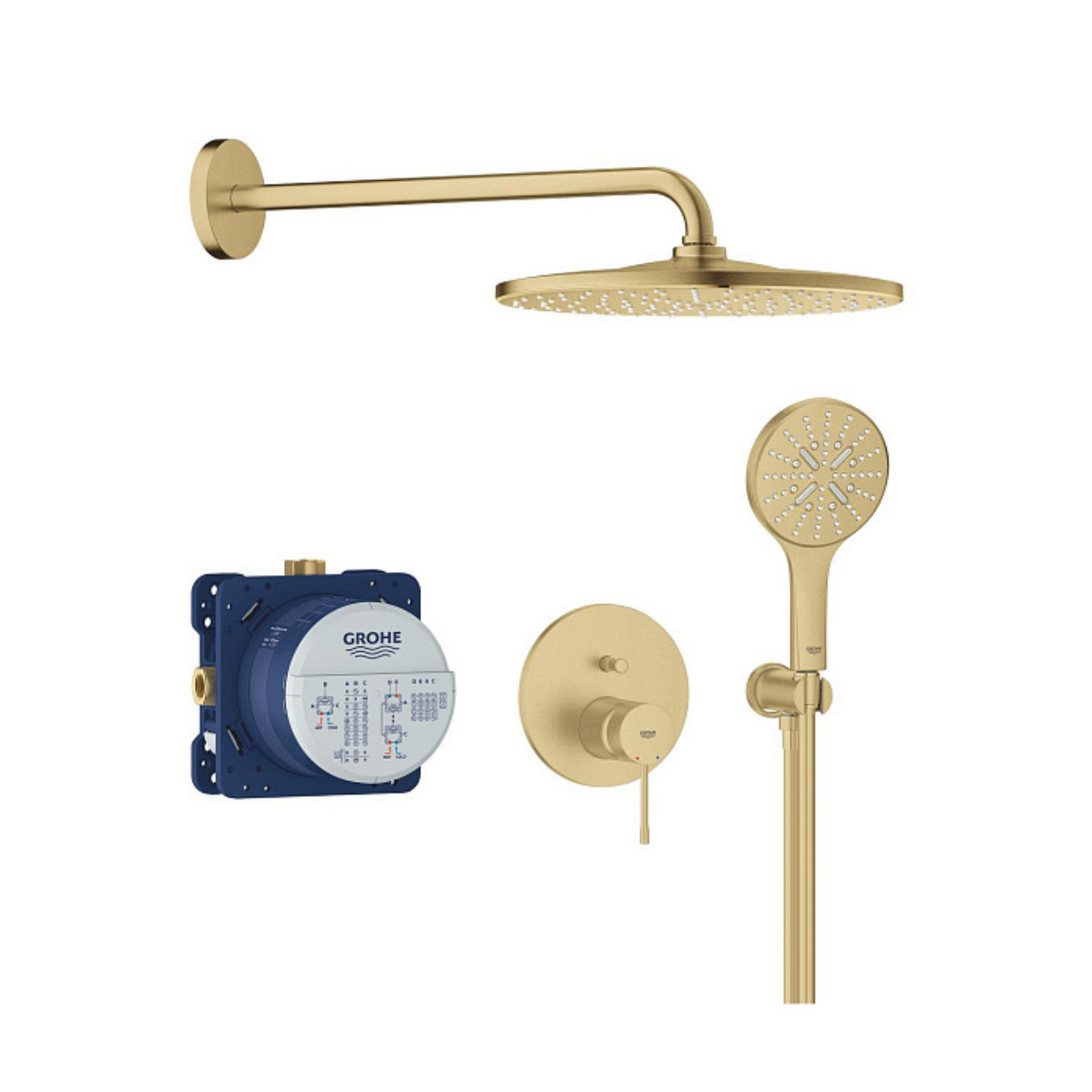 Набор для душа скрытого монтажа Grohe Essence New 25287GN0 Матовый холодный рассвет