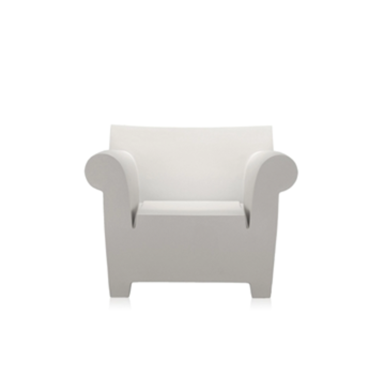 Кресло Kartell Bubble Club Zinc White 06070/60