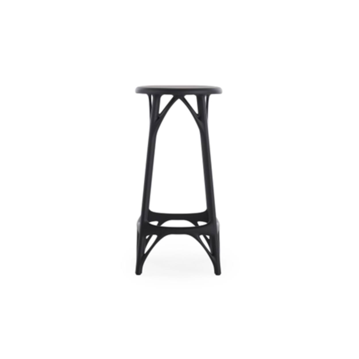 Полубарный стул Kartell A.I. Stool Light Black 05902/NE