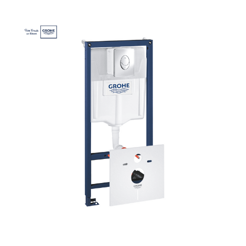 Комплект инсталляции для унитаза GROHE Rapid SL 4 в 1 с панелью смыва Skate Air хром от GROHE 