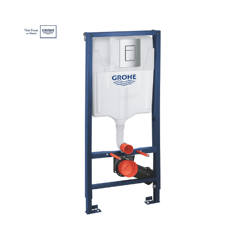 Комплект инсталляции для унитаза, GROHE Rapid SL 3 в 1 с панелью смыва Skate Cosmopolitan, хром от GROHE